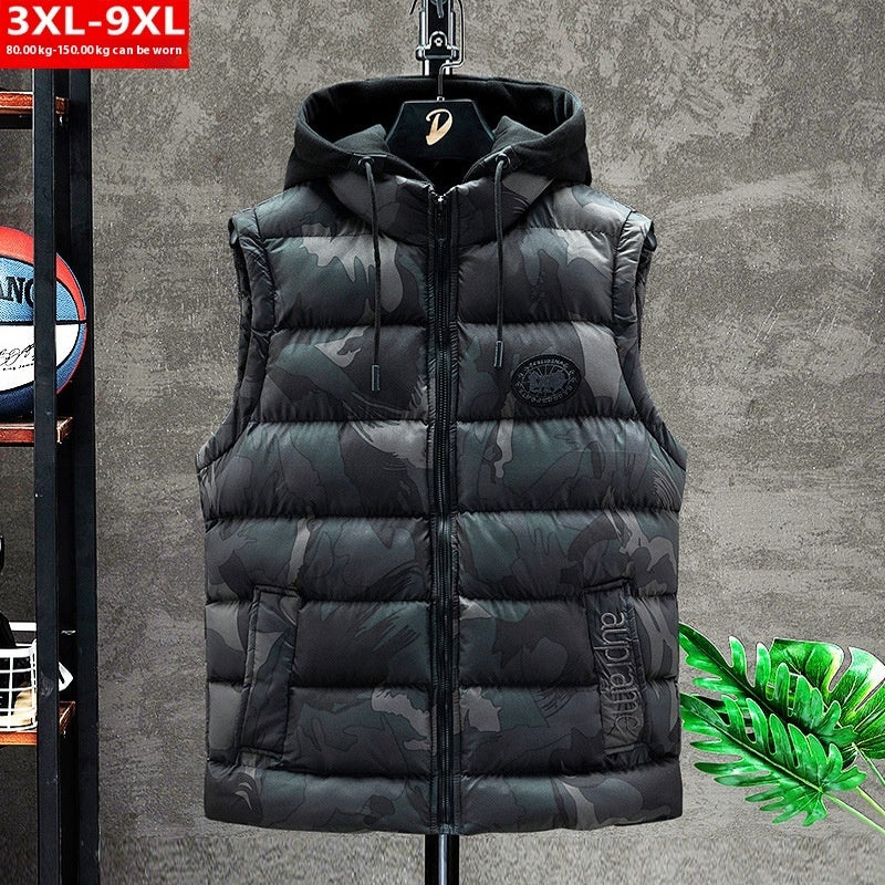 UrbanCamo—Hooded Puffer Vest Jacket