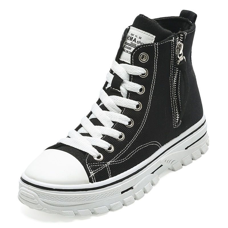 MODA—Women's High Top Canvas Sneakers