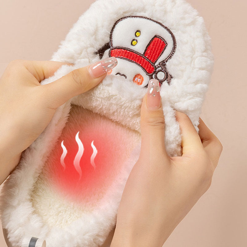FrostStep—Couple Snowman Slippers