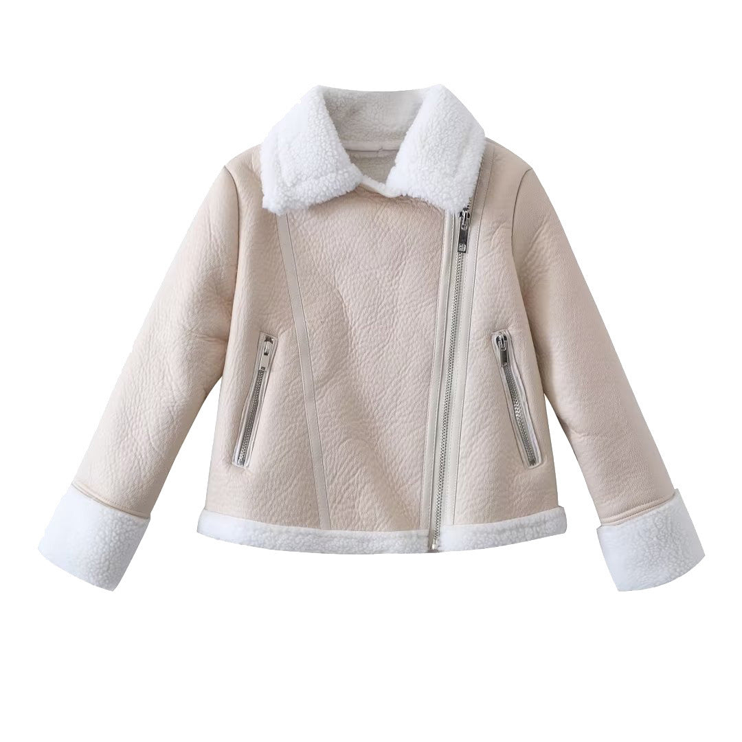 BelleMode—French Fur Zip-Up Jacket