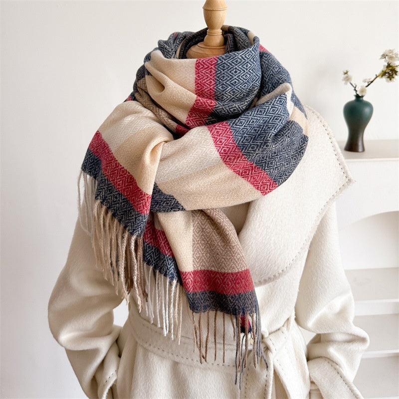 NordicWeave— Oversized Cozy Tassel Scarf