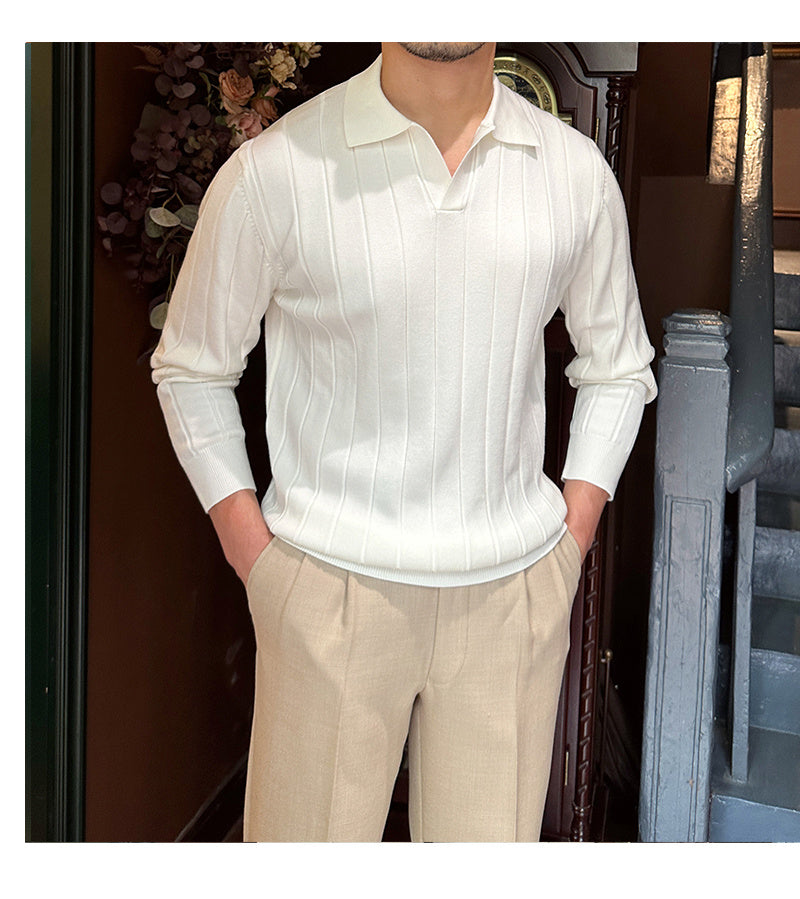 MetroWeave—Striped Knit Sweater