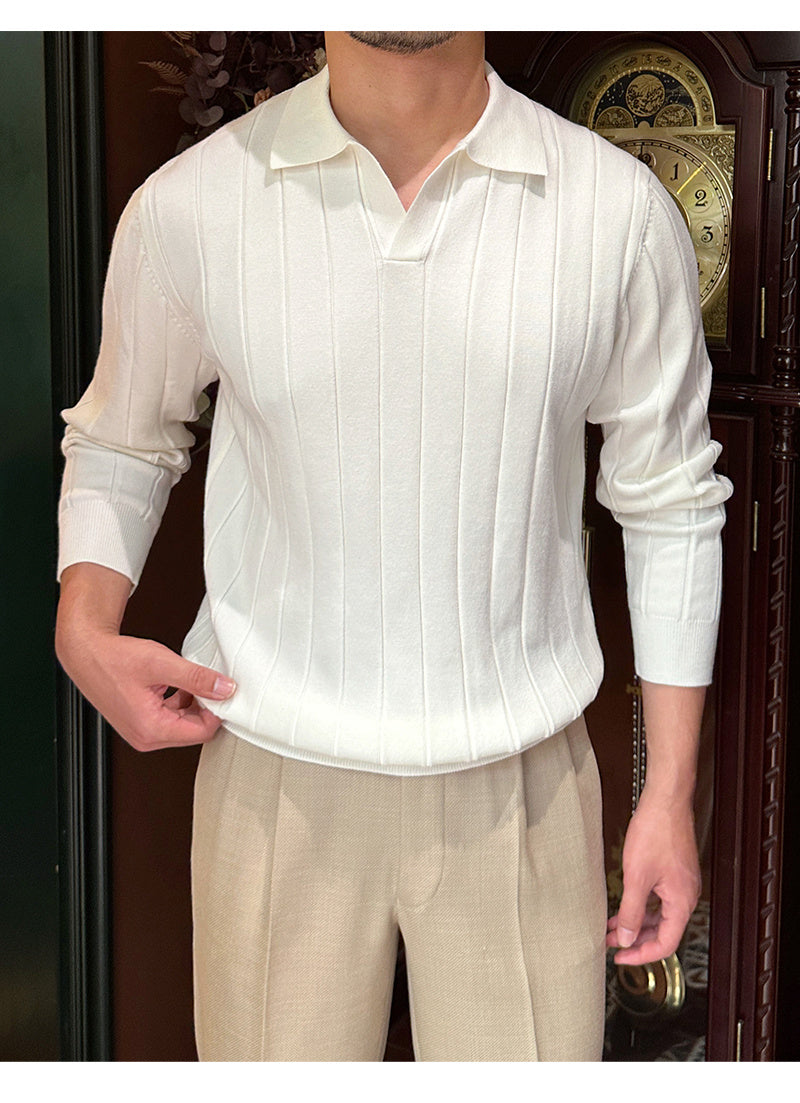 MetroWeave—Striped Knit Sweater