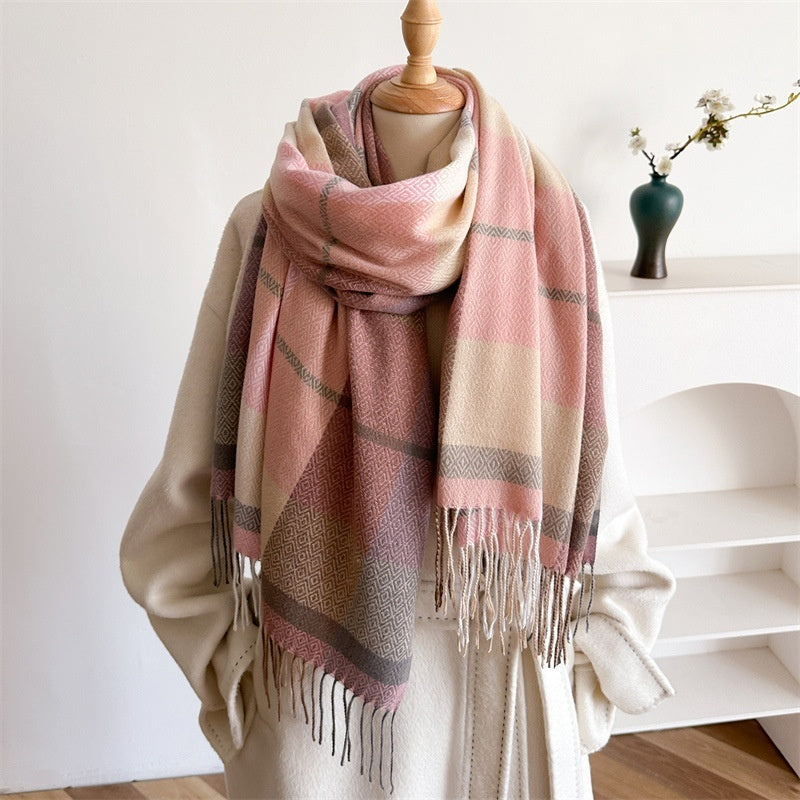 NordicWeave— Oversized Cozy Tassel Scarf