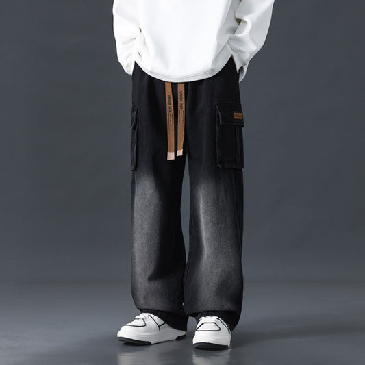 Zevrion—Loose Straight Wide-Leg Jeans