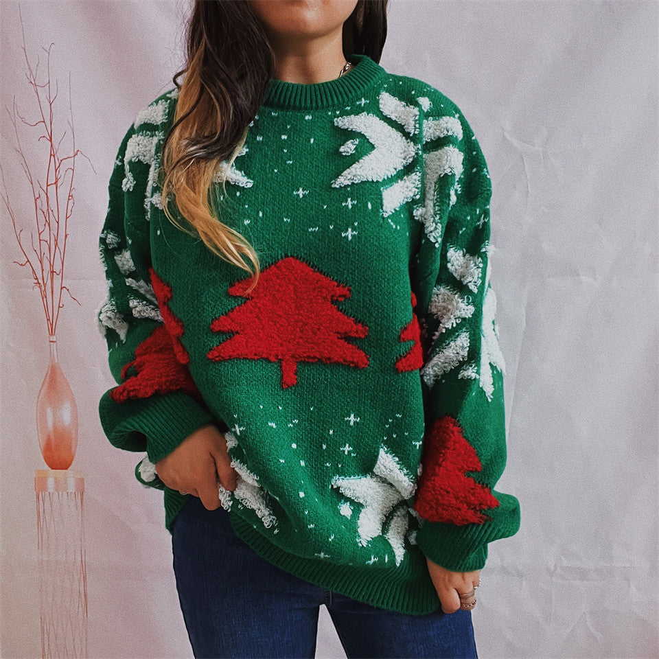 CozyChic—Round Neck Christmas Sweater