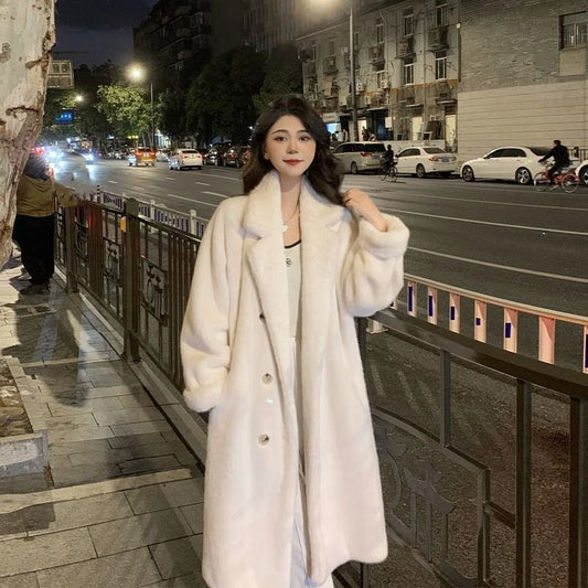 VeroLuxe—Luxe Faux Fur Long Coat