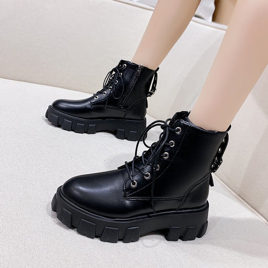 UrbanEdge—Women's Chunky Combat Boots