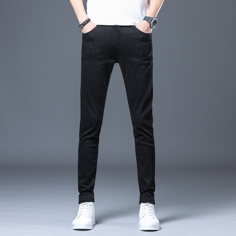 Arvion—White Slim Fit Stretch Jeans