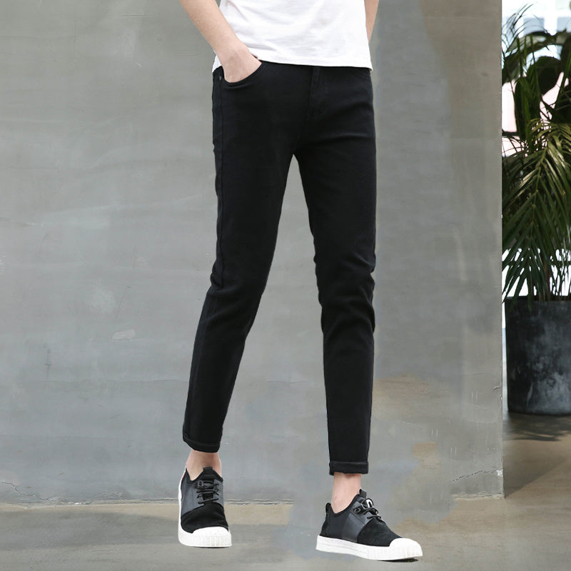 Arvion—White Slim Fit Stretch Jeans