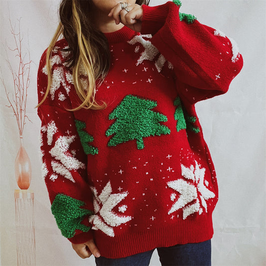CozyChic—Round Neck Christmas Sweater