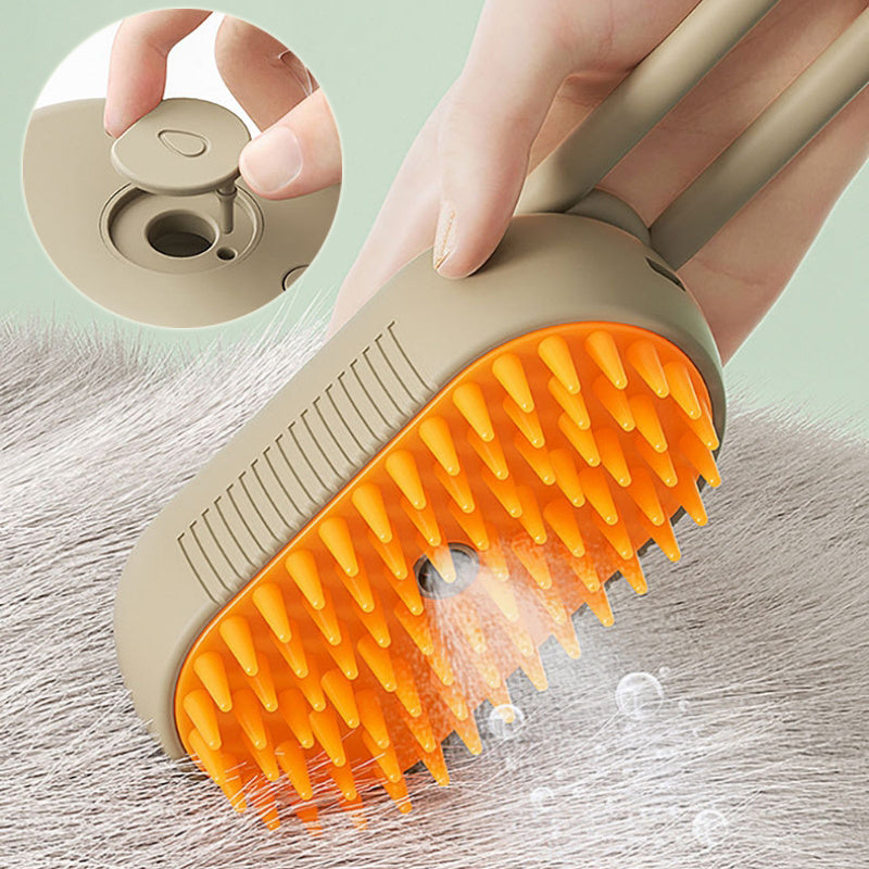 PurrMist—3-in-1 Steam Pet Electric Brush