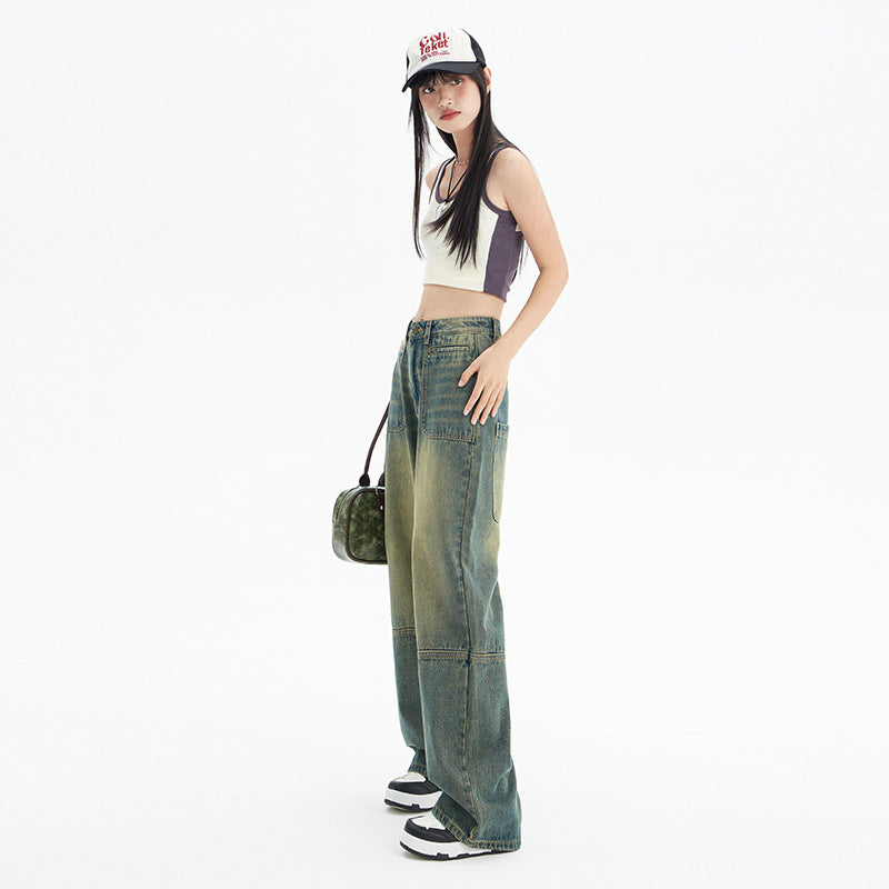 Novara—High-Waist Retro American Denim