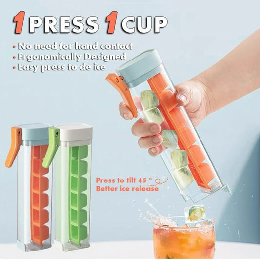 QuickPress—Ice Cube Maker For Easy Ice Release