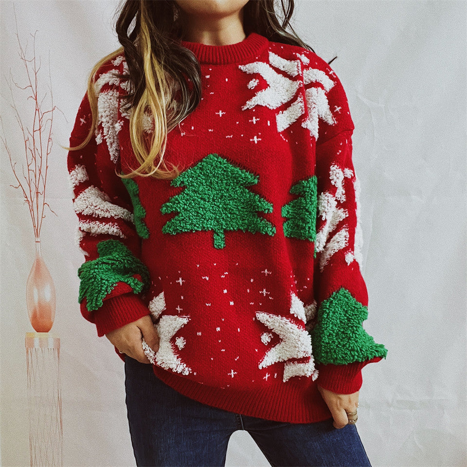 CozyChic—Round Neck Christmas Sweater