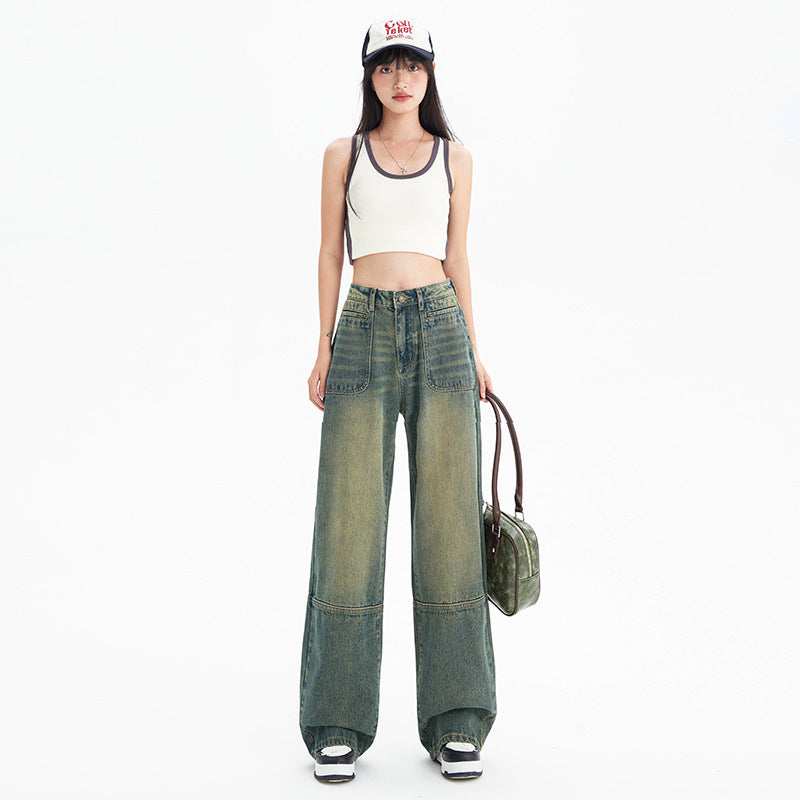 Novara—High-Waist Retro American Denim