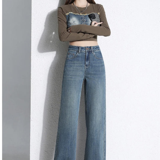 Elysia—High-Waist Stretch Denim Jeans