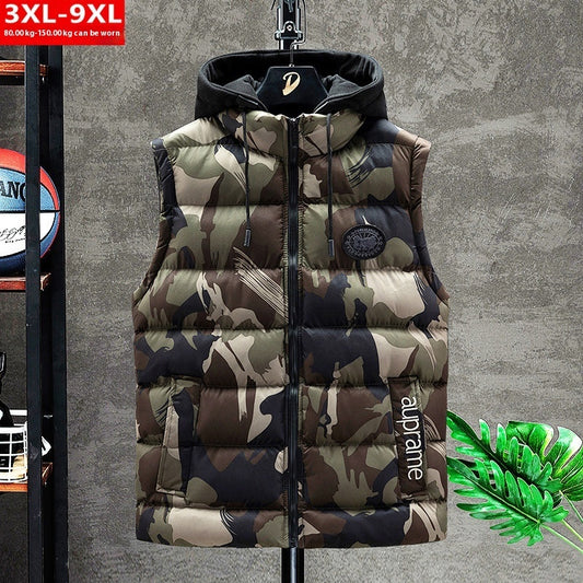 UrbanCamo—Hooded Puffer Vest Jacket