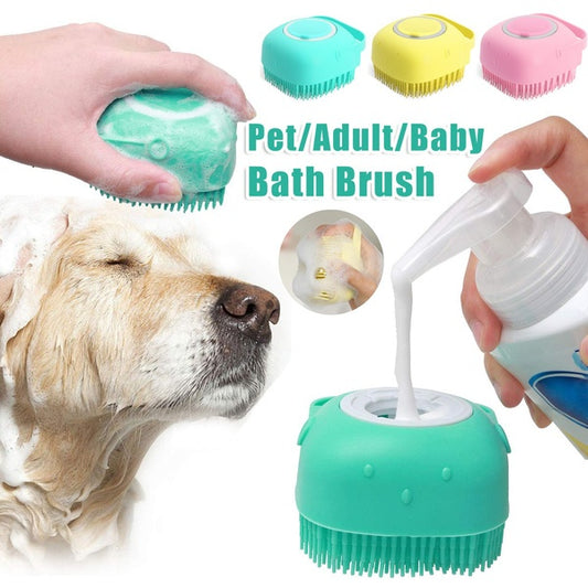 PawScrub—2-in-1 Silicone Pet Bath Brush