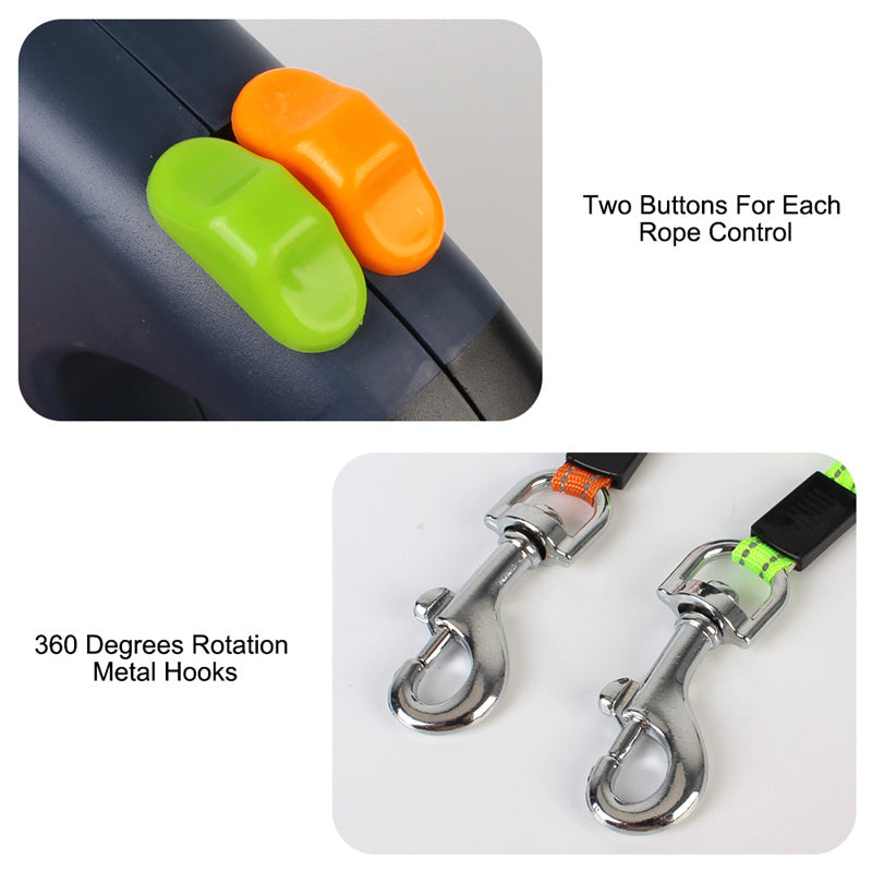 PawSync—Dual Retractable Dog Leash
