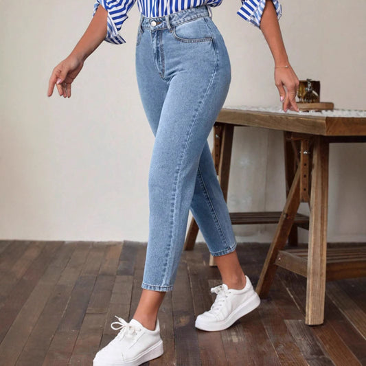 Alverra—High-Waist Stretch Skinny Jeans