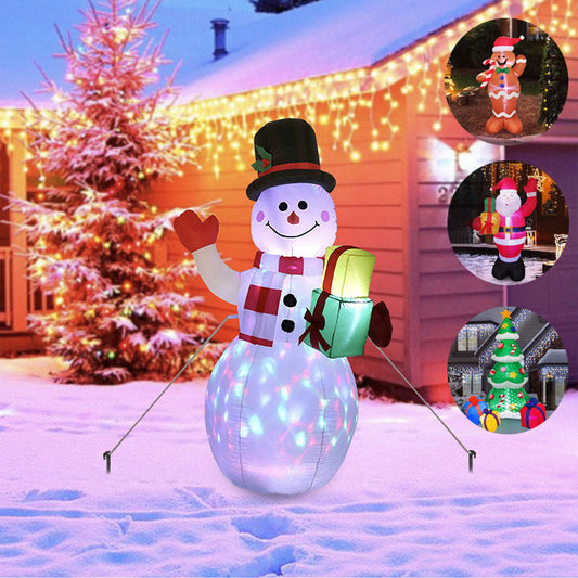 GlowBliss—Inflatable LED Light Snowman