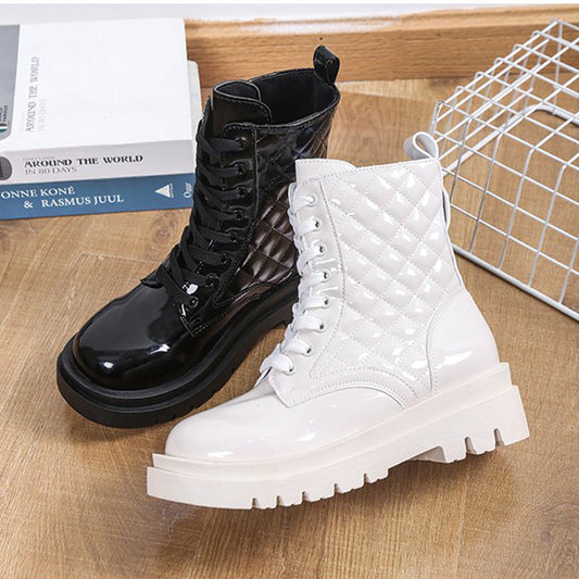 WinterQuilt—Thick-Heeled Platform Boots