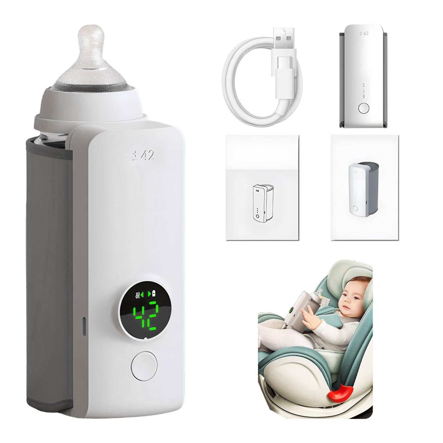 WarmEase—Portable Baby Bottle Warmer