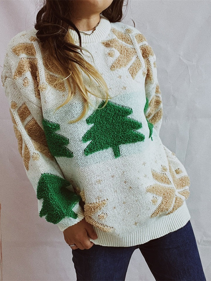 CozyChic—Round Neck Christmas Sweater