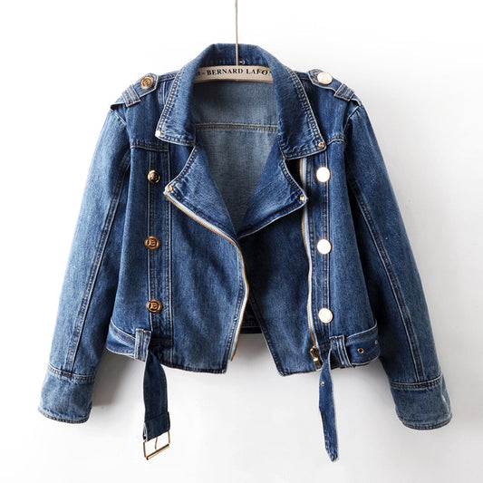 BlueRebel—Women's Denim Biker Jacket