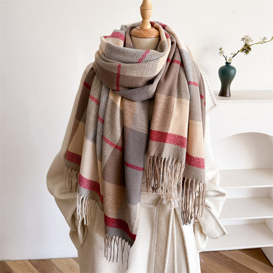 NordicWeave— Oversized Cozy Tassel Scarf