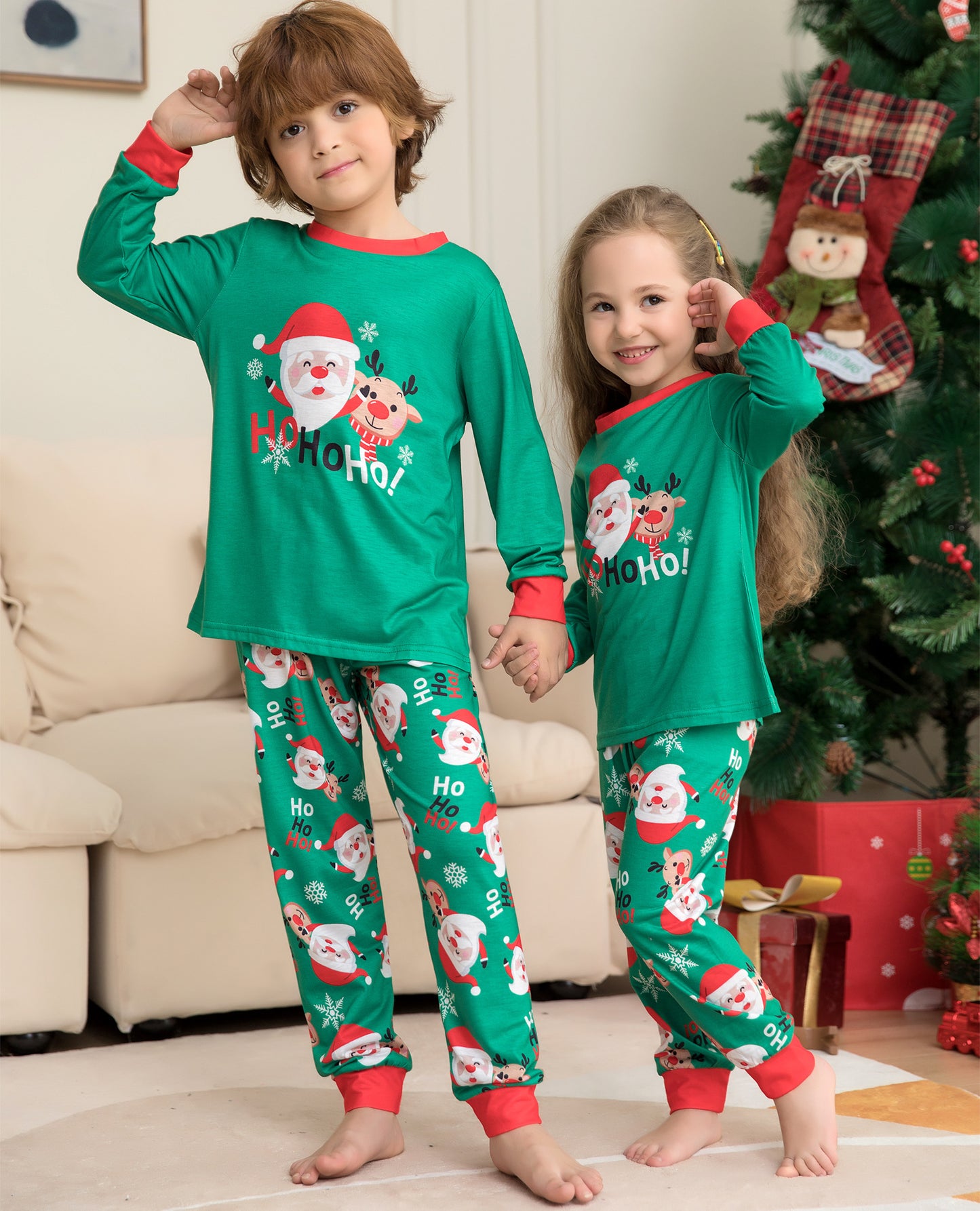 HoHoEase—Family Christmas Pajamas Set