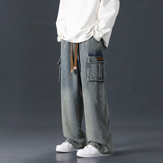 Zevrion—Loose Straight Wide-Leg Jeans