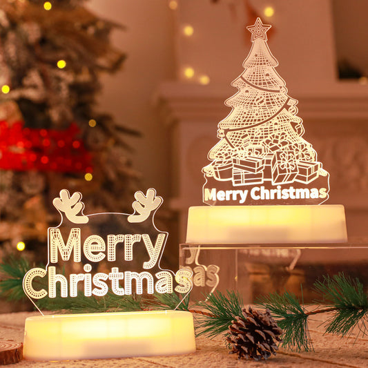 GlowJoy—3D Christmas Acrylic LED Lamp