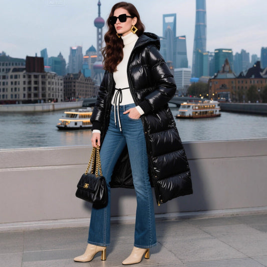 NordicAura - Luxe Long Puffer Coat