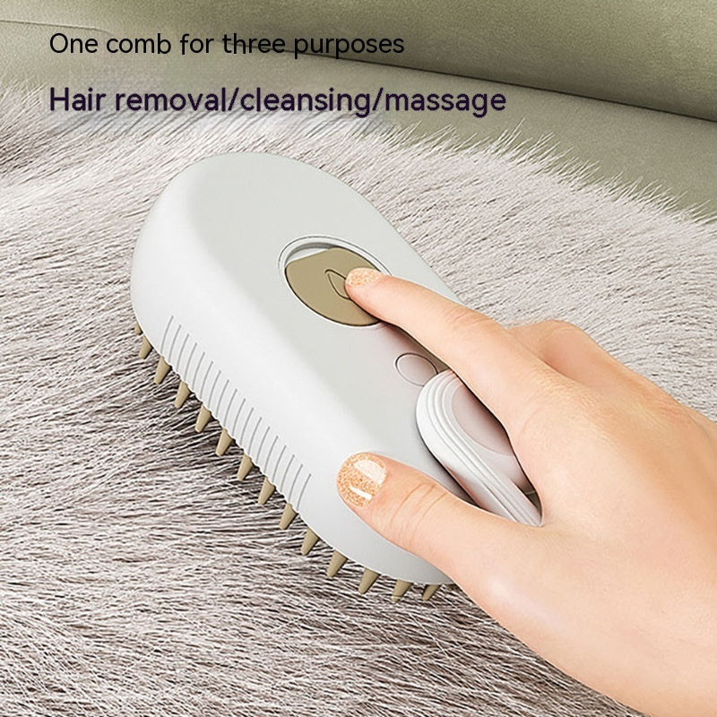 PurrMist—3-in-1 Steam Pet Electric Brush