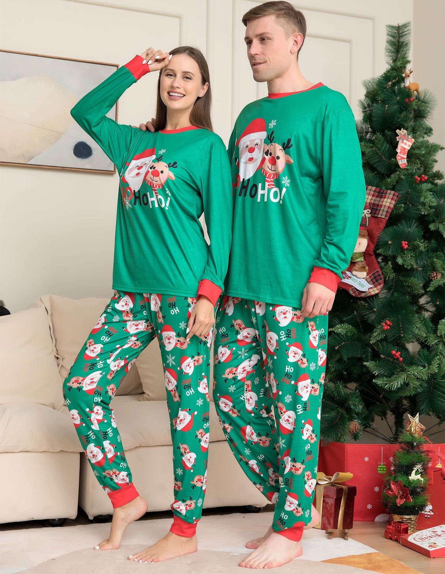 HoHoEase—Family Christmas Pajamas Set
