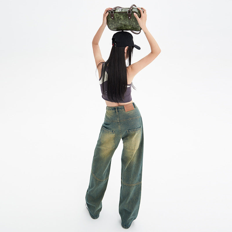 Novara—High-Waist Retro American Denim