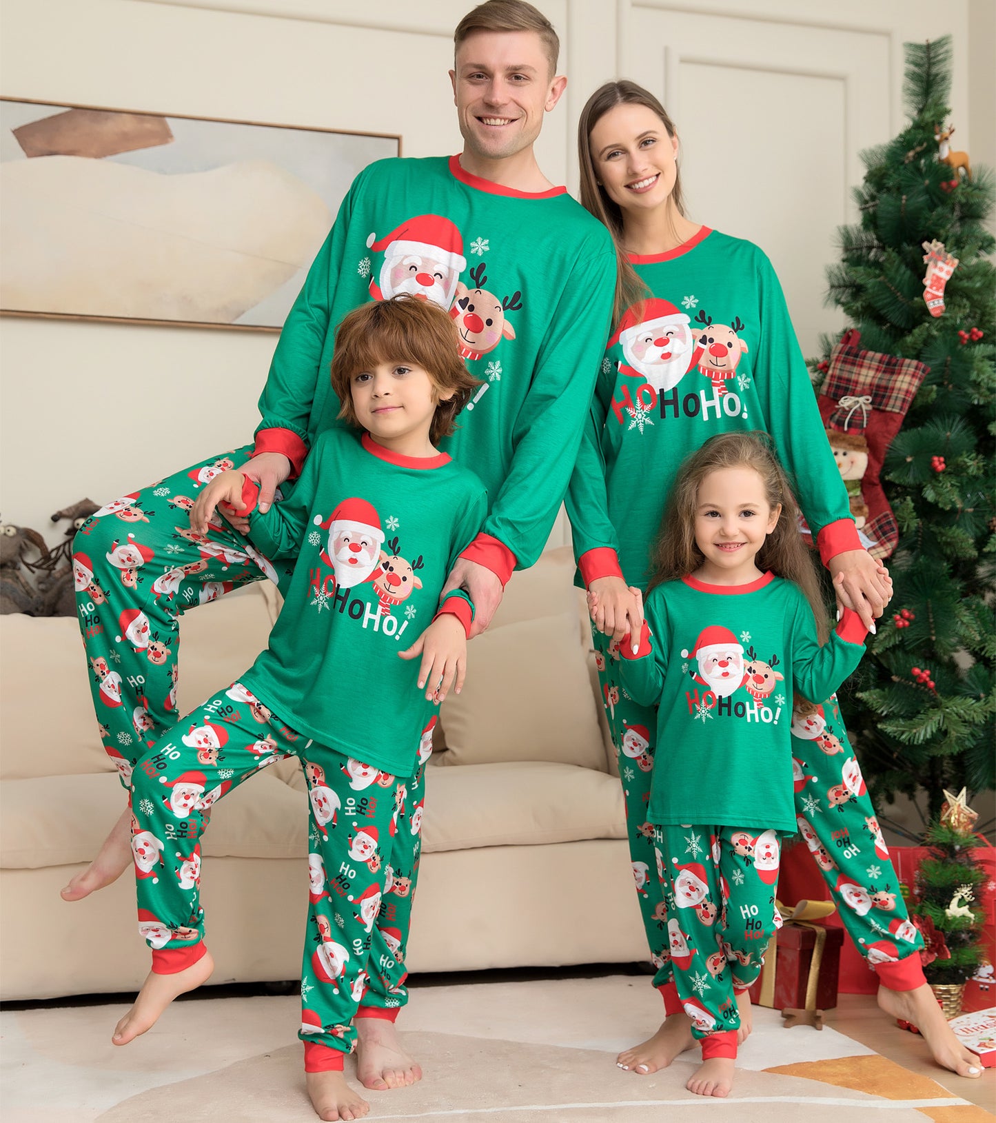 HoHoEase—Family Christmas Pajamas Set