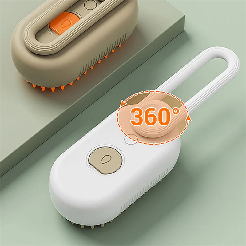 PurrMist—3-in-1 Steam Pet Electric Brush