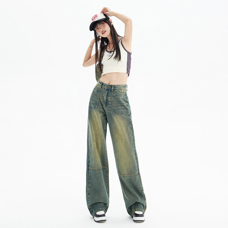 Novara—High-Waist Retro American Denim
