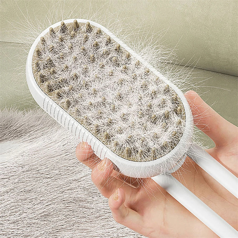 PurrMist—3-in-1 Steam Pet Electric Brush