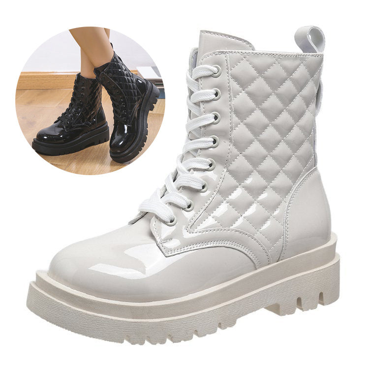 WinterQuilt—Thick-Heeled Platform Boots